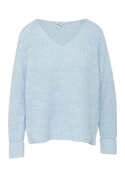 Strickpullover im Relaxed Fit aus Baumwollmix