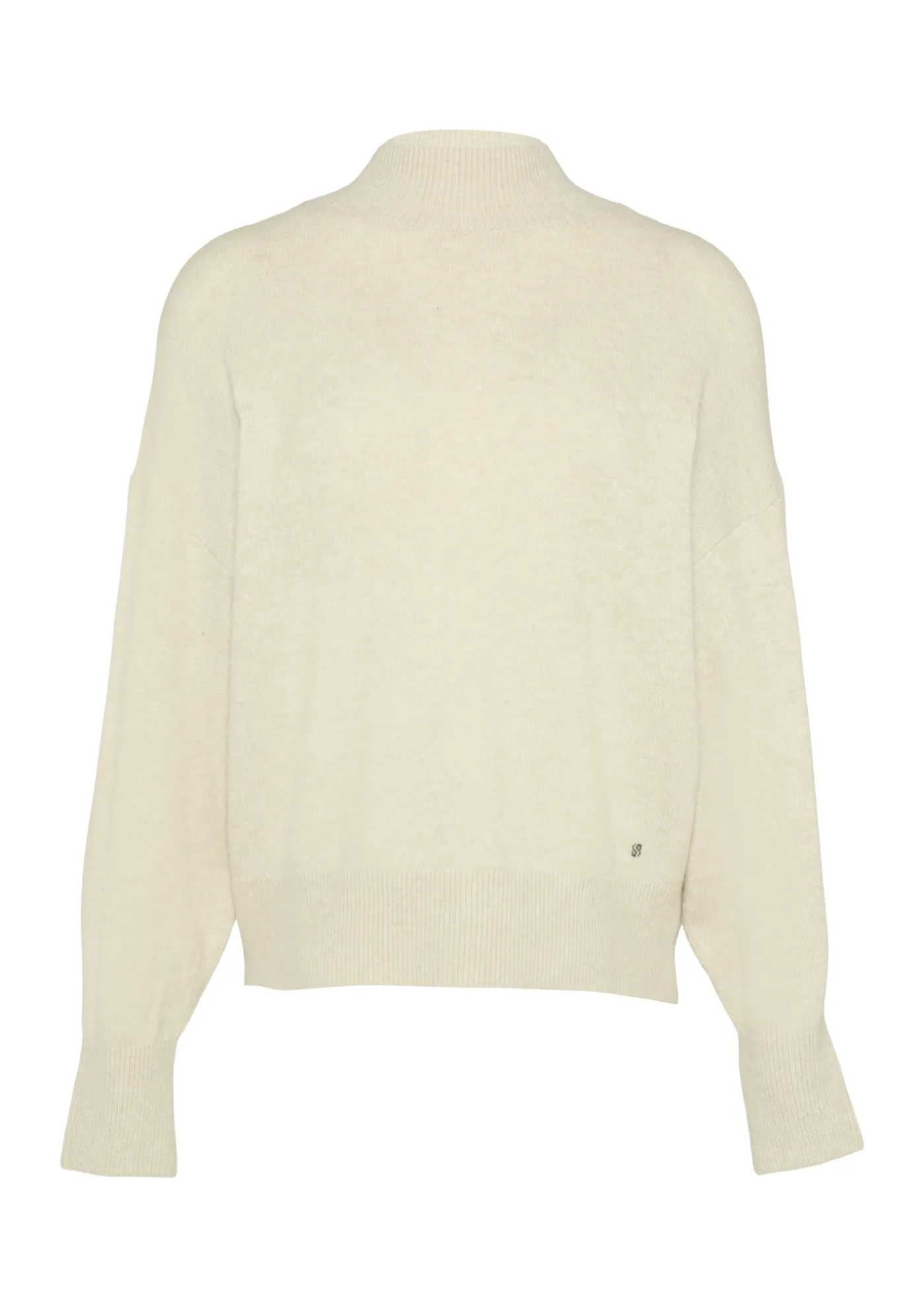 Strickpullover im Relaxed Fit mit Stehkragen