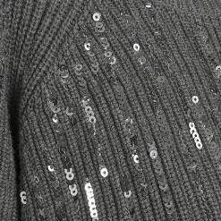 Strickpullover mit Pailletten