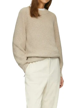 Strickpullover mit Raglan-Ärmeln und Rippbündchen