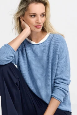 Strickpullover mit Rundhalsausschnitt