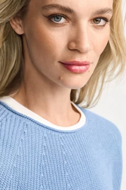 Strickpullover mit Rundhalsausschnitt