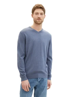 Strickpullover mit V-Ausschnitt