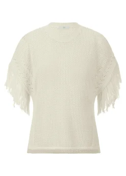 Strickshirt mit Fransen