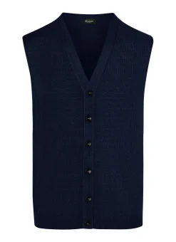 Strickweste geknöpft