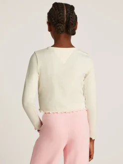 Strukturiertes Extra Slim Fit Langarmoberteil