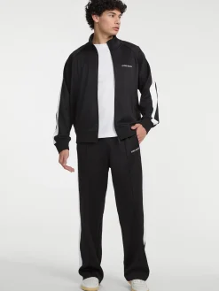 Sweatjacke mit seitlichem Kontraststreifen