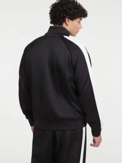 Sweatjacke mit seitlichem Kontraststreifen