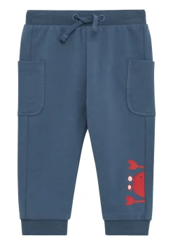 Sweatpants mit aufgesetzten Taschen und Frontprint