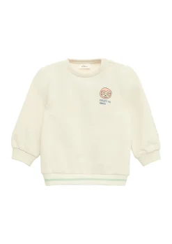 Sweatshirt aus Baumwollstretch mit Front-, Rücken- und Ärmelprint