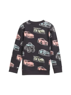 Sweatshirt mit Allover-Print