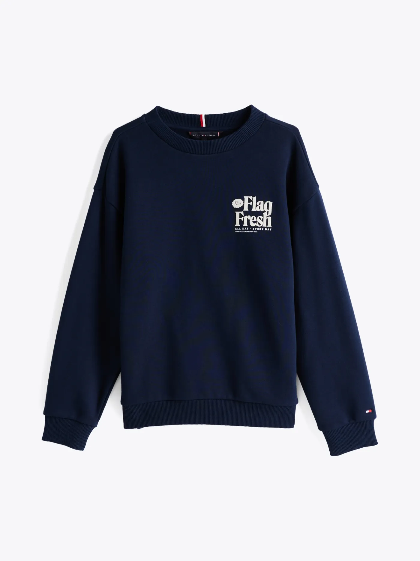 Sweatshirt mit Flag-Slogan-Print hinten