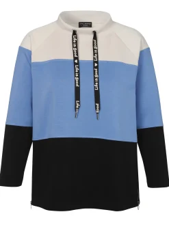 Sweatshirt mit Stehkragen
