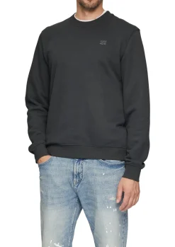 Sweatshirt aus Baumwollmix mit Logo-Detail
