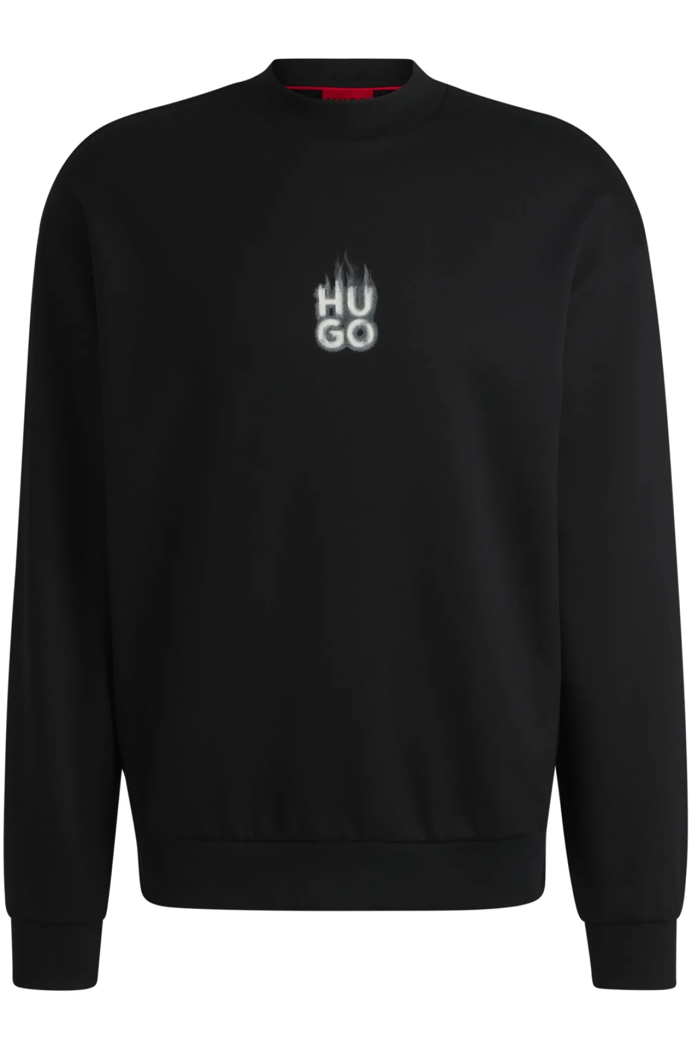 Sweatshirt aus Baumwoll-Terry mit Smoke-Stack-Logos