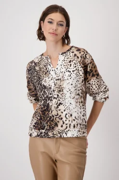 Sweatshirt mit Leomuster