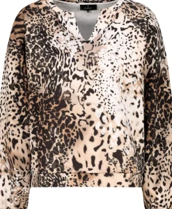 Sweatshirt mit Leomuster