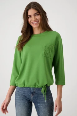 Sweatshirt mit Prägedruck