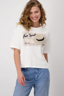 Sweatshirt mit Sonnenhut-Applikation