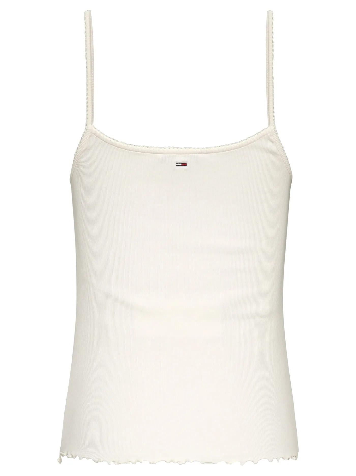 Tank Top mit Spitzenbesatz