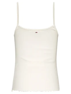 Tank Top mit Spitzenbesatz