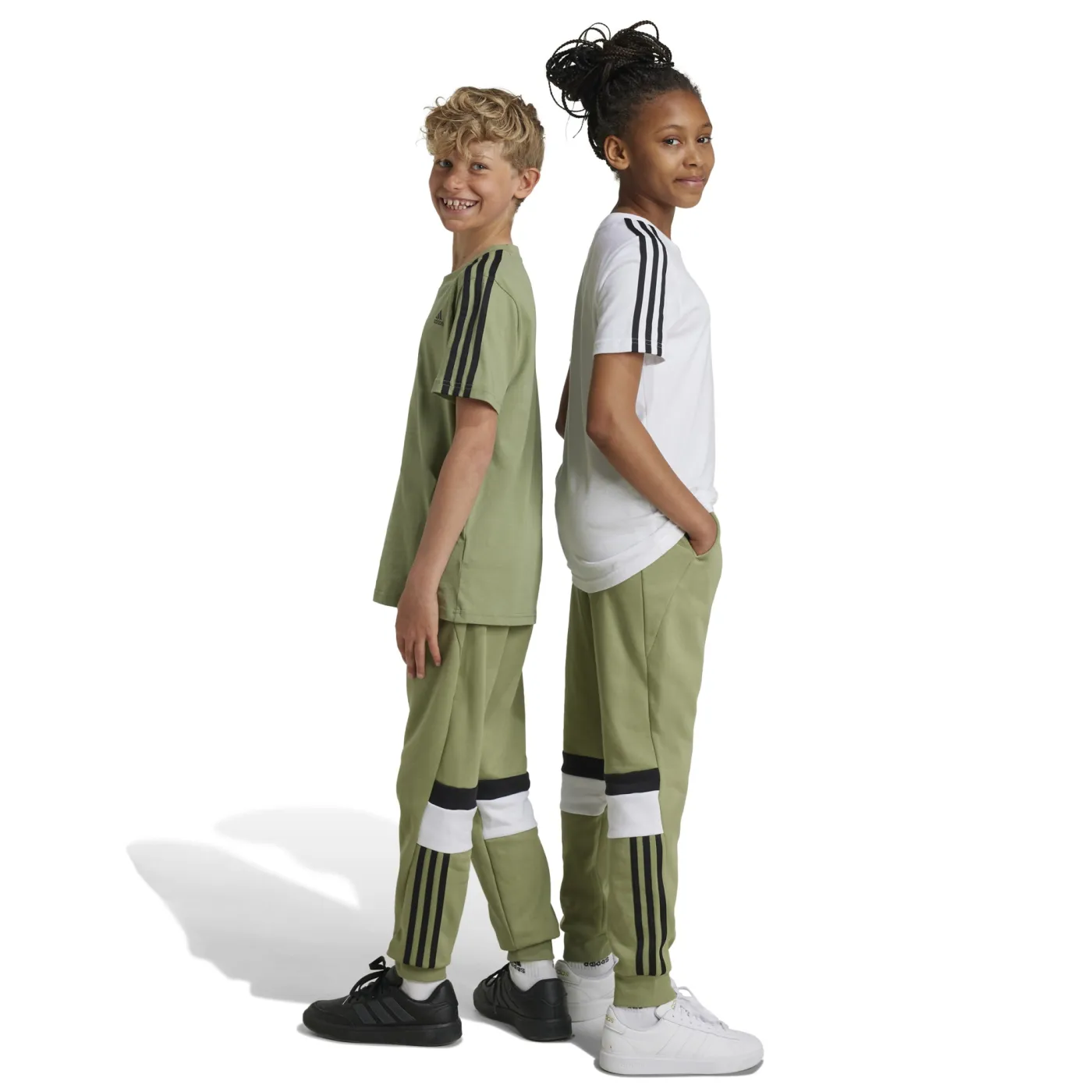 Tiberio 3-Streifen Colorblock Kids Hose