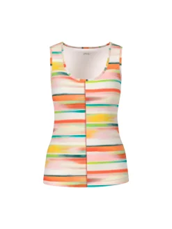 Top mit Streifen im Batik-Look