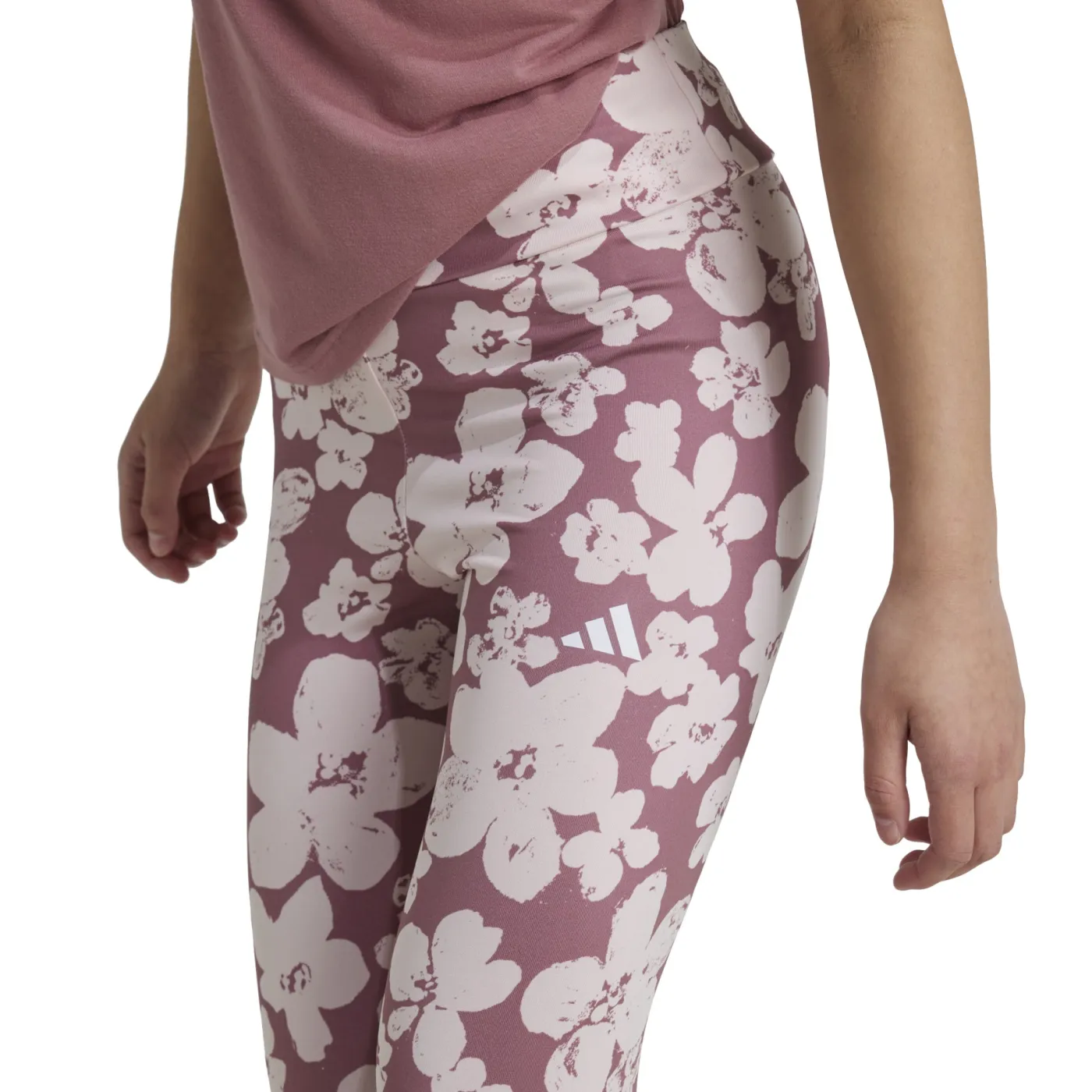 Train Essentials Seasonal Printed High Waisted Kids 7/8-Leggings