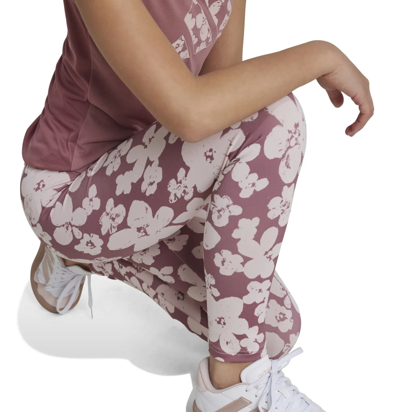 Train Essentials Seasonal Printed High Waisted Kids 7/8-Leggings