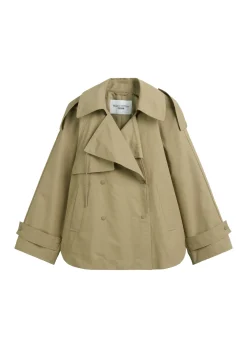 Trenchjacke im Cape-Stil