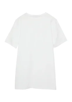 T-Shirt aus Baumwolle mit kleinem Schriftprint