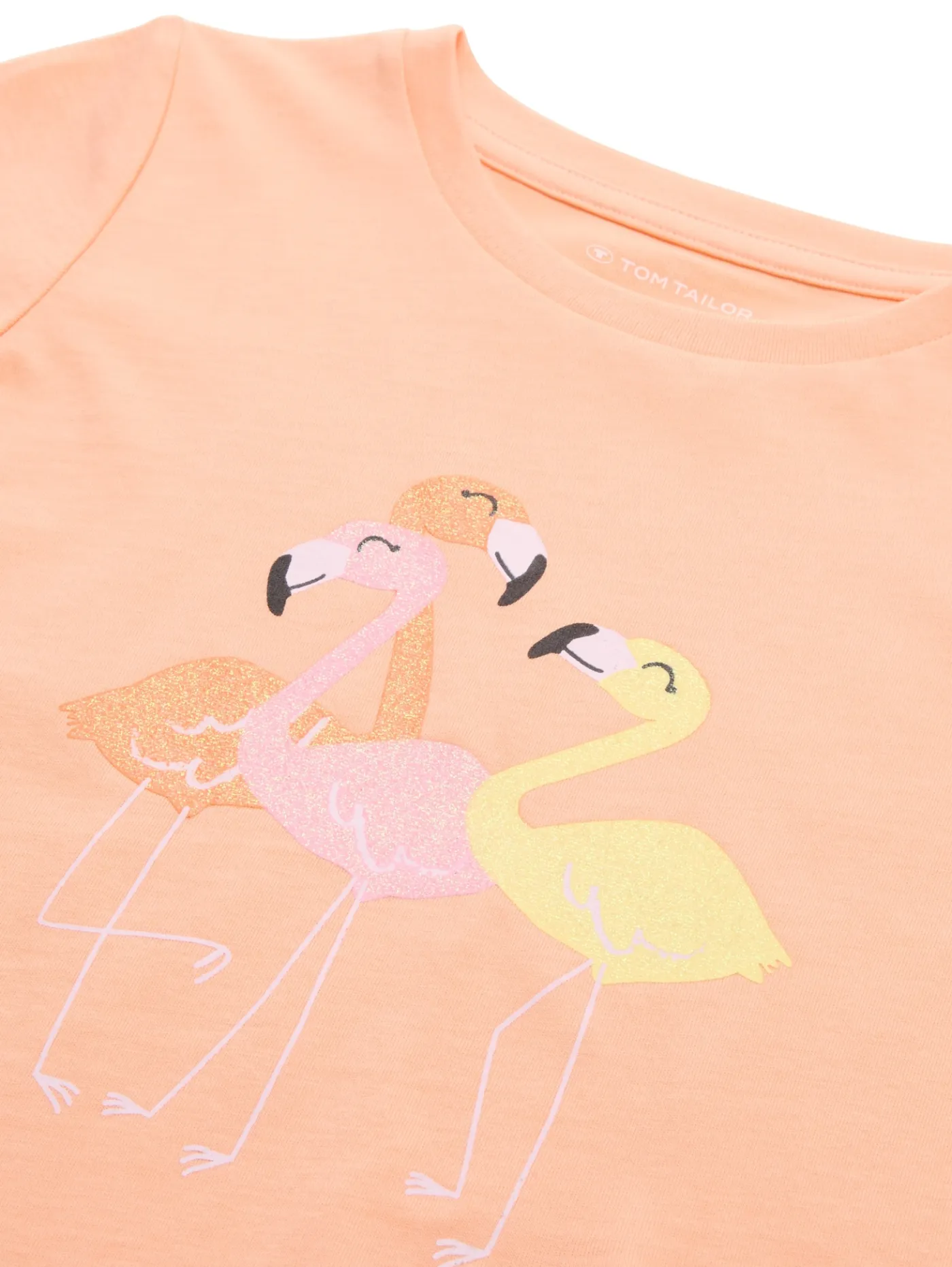 T-Shirt mit Glitzer-Print