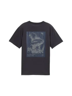 T-Shirt mit Print am Rücken