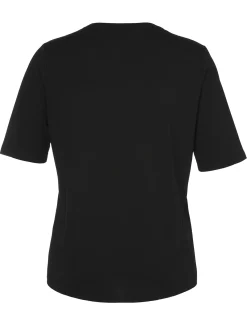 T-Shirt mit Rundhals und Pailletten