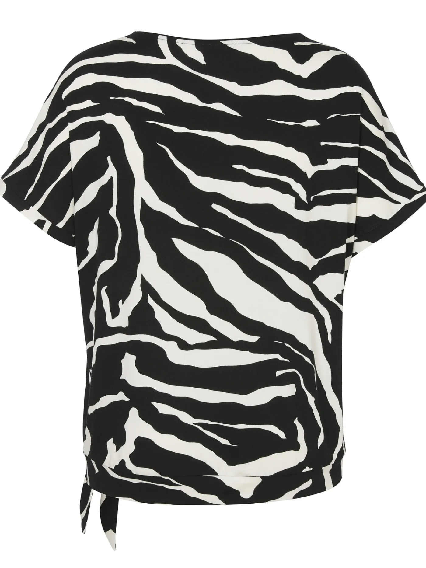 T-Shirt mit Rundhals und Strass