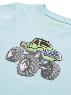 T-Shirt mit Wendepailletten
