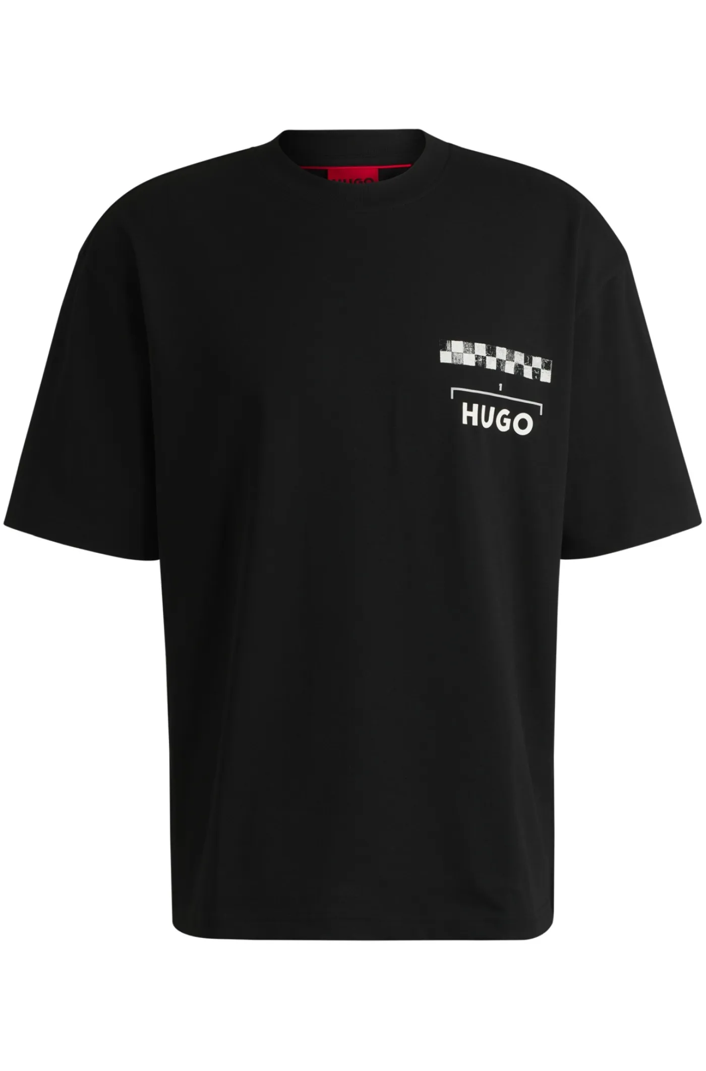 T-Shirt aus Baumwoll-Jersey mit Prints im Rennsport-Stil