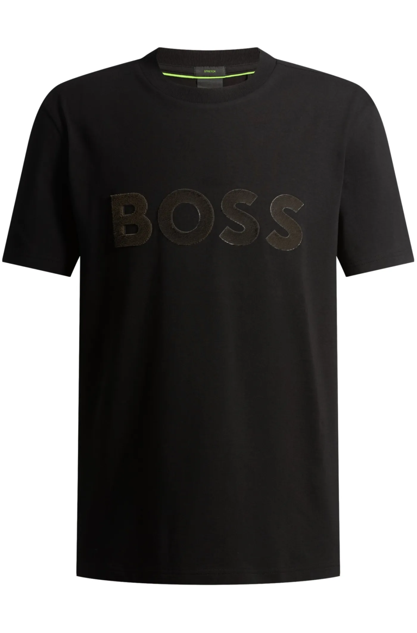 T-Shirt aus Stretch-Baumwolle mit großem Logo