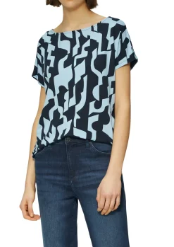 T-Shirt aus Viskosemix im Relaxed Fit