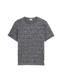 T-Shirt in Melange-Optik