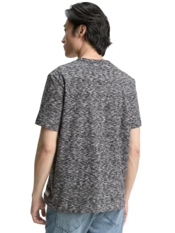 T-Shirt in Melange-Optik