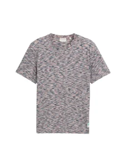 T-Shirt in Melange-Optik