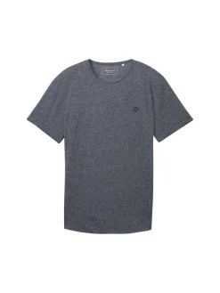 T-Shirt in Melange Optik