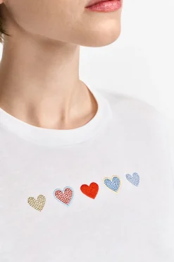 T-Shirt mit Applikationen