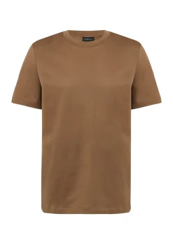 T-Shirt mit Crew Neck aus mercerisiertem Baumwolljersey