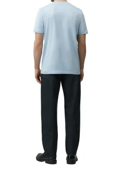 T-Shirt mit Crew Neck aus mercerisiertem Baumwolljersey
