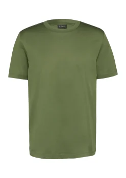 T-Shirt mit Crew Neck aus mercerisiertem Baumwolljersey