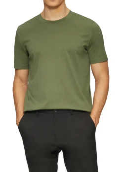 T-Shirt mit Crew Neck aus mercerisiertem Baumwolljersey