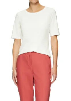 T-Shirt mit Doublelayer-Detail