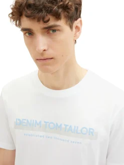 T-Shirt mit Logo Print